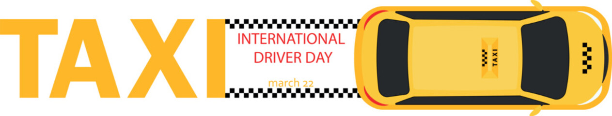 Vector Design for International Taxi Day 22 March.