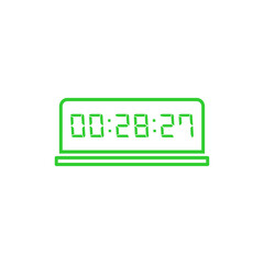 Digital clock icon vector design illustration.