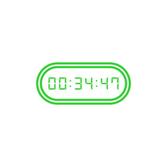 Digital clock icon vector design illustration.