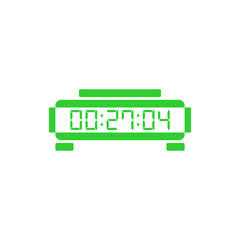 Digital clock icon vector design illustration.