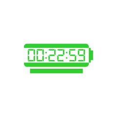 Digital clock icon vector design illustration.