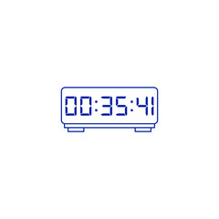 Digital clock icon vector design illustration.