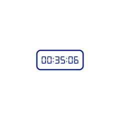 Digital clock icon vector design illustration.