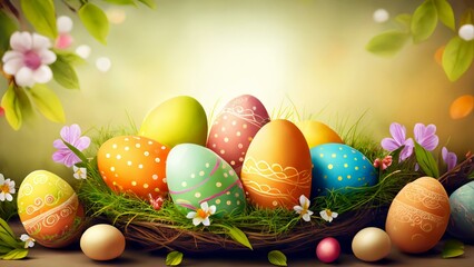 Easter egg banner