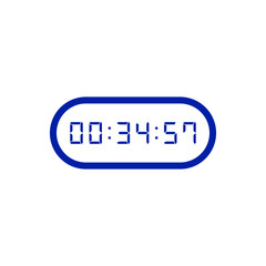 Digital clock icon vector design illustration.