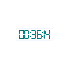 Digital clock icon vector design illustration.