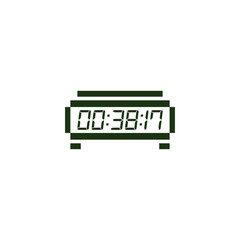 Digital clock icon vector design illustration.