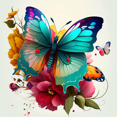 colorful butterfly. ia generativa