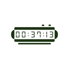 Digital clock icon vector design illustration.