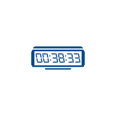 Digital clock icon vector design illustration.