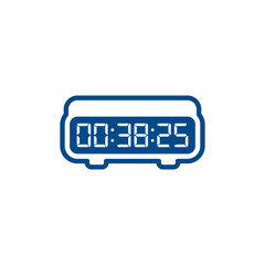 Digital clock icon vector design illustration.