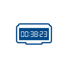 Digital clock icon vector design illustration.