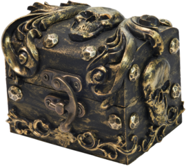 baul, cofre, piratas, frances, moldes, pasta, madera, viejo