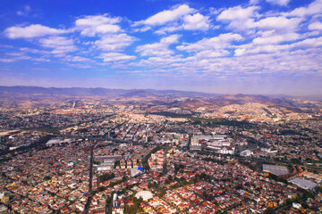 vista aérea del estado de méxico