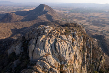 paisaje desde la cima de montaña en chalcatzingo