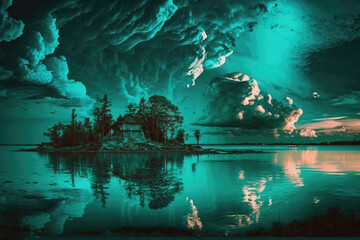 Turquoise Sky: A Stunning Sight to Behold