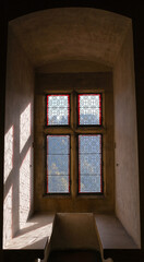 Fototapeta premium Window In An Old Castle.