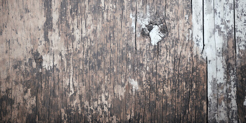 Old grungy weathered aged vintage wood background texture. Generative AI