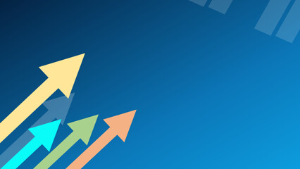 Abstract financial arrows concept. Economic growth is suitable for business and finance