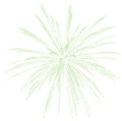 Realistic firework isolated on transparent.