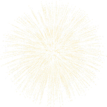 Realistic firework isolated on transparent.