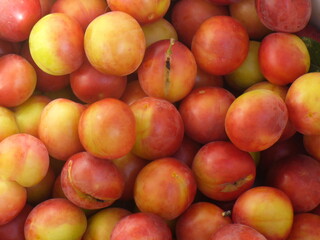 red plums background