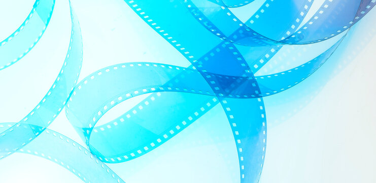 colored abstract background with film strip