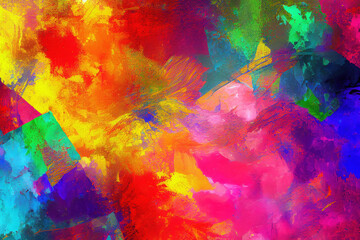 Obraz na płótnie Canvas abstract watercolor background created with Generative AI technology