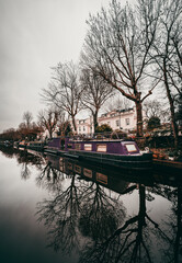 Fototapeta premium Canal boat on a Regents canal