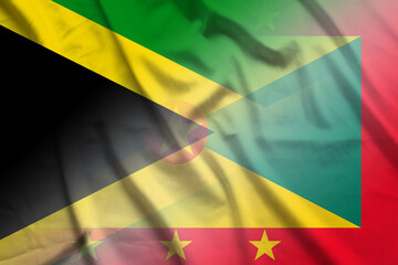 Jamaica and Grenada political flag transborder negotiation GRD JAM