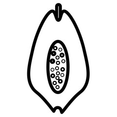 papaya illustration