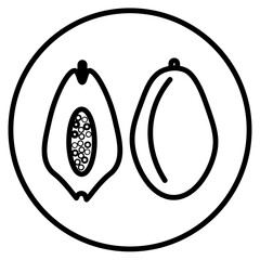 papaya illustration