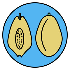 papaya illustration