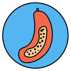 papaya illustration