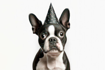 A Cute Dog in a Party Hat , Nursery Animal , Nursery Wall Art , Kids Room , Digital Download, Printable Wall Art, Nursery Print