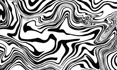 black and white abstract wavy background, psychedelic abstract fluid texture pattern