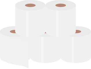 トイレットペーパーのイラスト