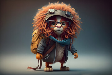 Obraz premium Adventurer lion