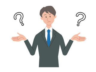 比較するビジネスマン