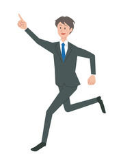 走るビジネスマン
