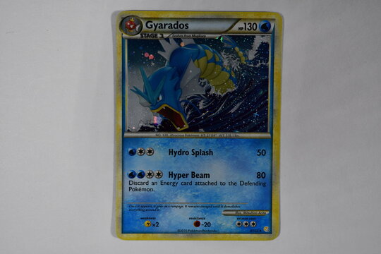 Pokemon trading card, Gyarados.