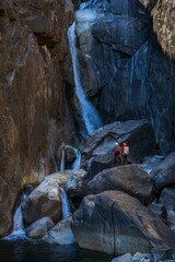 climber on a rock