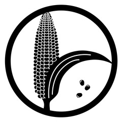 家紋風デザイン / とうもろこし