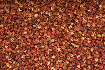 sun-dried red Sichuan peppercorns - obrazy, fototapety, plakaty