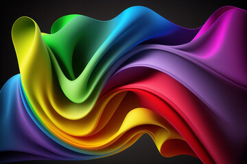 Bright colorful wallpaper/background generative art 