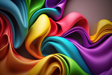 Bright colorful wallpaper/background generative art 