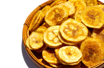 Banana stuffed with tamarind. Fruit snack