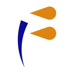 letter f icon illustration vector