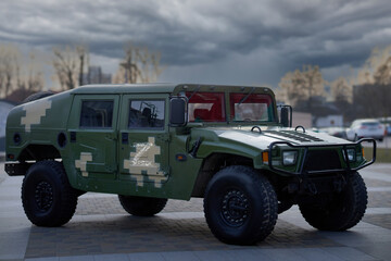 New armored vehicle of the Russian army. Military equipment. Technology for the war.