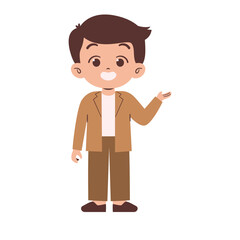 Indonesian male teacher in the classroom